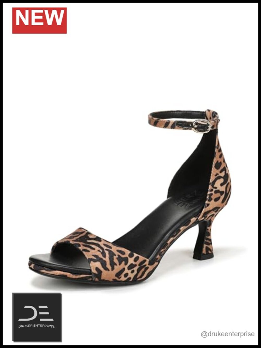 Naturalizer Jules Strappy Heeled Sandals with Sculpted Heel & Ankle Strap